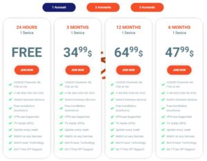 SYNC-IPTV Pricing