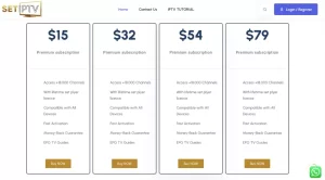 Set IPTV Pricing