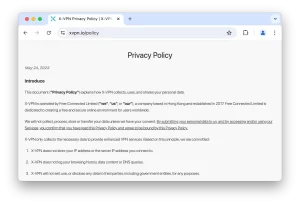 x-vpn-privacy-policy-extract