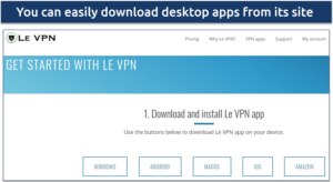 Le-vpn-review-download-page-along-supported-devices