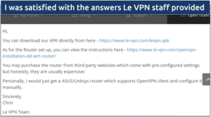 Le-vpn-review-reliable-customer-support